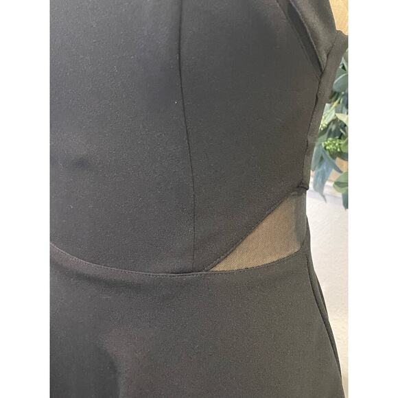 B. DARLIN Black A Line Dress Cocktail Junior size  3/4 S - Picture 3 of 9